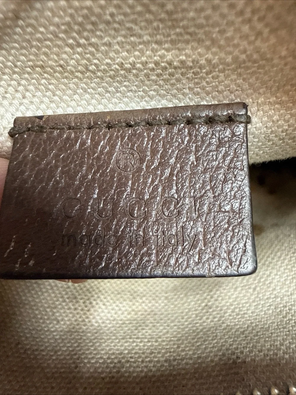 Gucci Brown GG Supreme Messenger with Green and Red Web cross body